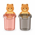 Cute Bear Wall-Mounted Storage Cup | Space-Saving Organizer