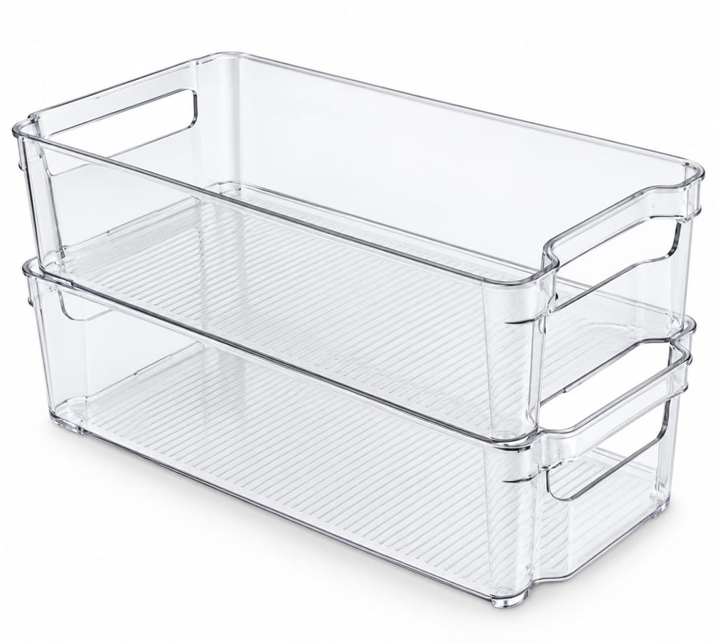 💙Double the Storage, Half the Clutter! | 2-Tier White and Blue Organizer ✨
